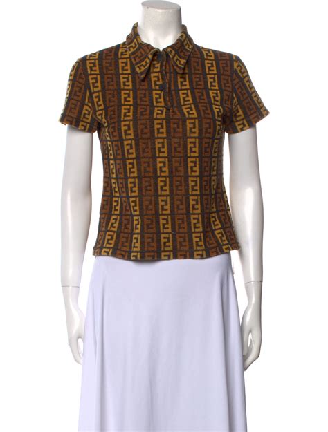 fendi button up shirt womens